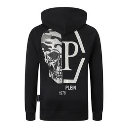 PLEIN BEAR Brand Men's Hoodies & Sweatshirts Warm Thick Sweatshirt Hip-Hop Loose Characteristic Personality PP Skull Pullover Rhinestone Luxury Men's Hoodie 2087