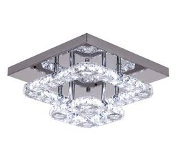 Square K9 Crystal Ceiling Chandeliers Corridor Bedroom Pendant Light Cloakroom Decorative Lamp Indoor Lighting Chandelier Fixture8821351