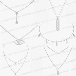 Designer New Messica Diamond Pendant Necklace for Women Luxury gold-plating Collar Chain for Girls Engagement Jewellery Premium Gift