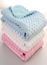 Baby Blanket Swaddling Newborn Thermal Soft Fleece Blanket Winter Solid Bedding Set Cotton Quilt Infant Bedding Swaddle Wrap 1112450009