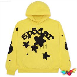 Men's Hoodies Sweatshirts Yellow Young Thug Sp5der Men Women 1 Hip Hop Star Spider 555555 World Wide Pullovers RP6F