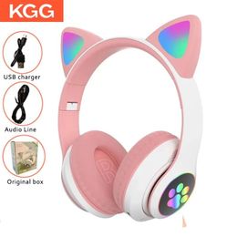 Headphone/Headset Flash Light Wireless Headphone Bluetooth Headset Kids Earphones Cute Headphone Music Game Earpieces Sports Music Headset Gifts.