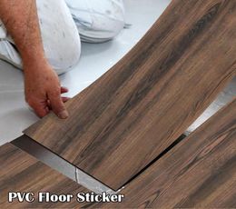 Modern Floor Stickers Wood Grain PVC Waterproof Selfadhesive Bedside Wall Decoration Wallpaper Kitchen Home Decor Wall Decor 10071151233