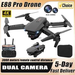 Drones New E88Pro RC Drone 4K Professinal With 1080P Wide Angle Dual HD Camera Foldable RC Helicopter WIFI FPV Height Hold Apron Sell