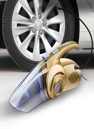 Vacuum Cleaner 4 In 1 Multifunction Wet Dry Car Tire Inflator Pressure Gauge LED EMERGENCY 120 W Portable Aspirator 9853662