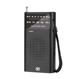 Radio Mini Radio Portable AM/FM Dual Band Stereo Weather Pocket Radio Receiver for Walking Hiking Camping