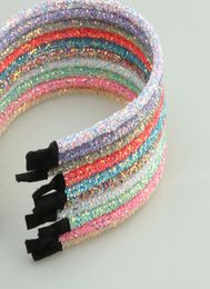 14pcslot Girls Glitter Hairbands Children Party Fashion Headbands Sequins Bling Bling Sweet Kids Hair Accessories Head Hoop LJ2015525304