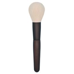 Brushes B1 Professional Handmade Makeup Brush Soft Saikoho Goat Hair Large Round Face Powder Brush Ebony Handle Make Up Brushes