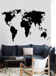 Large World Map Decal Office Classroom Decoration Vinyl Home Living Room Wall Sticker DT16 2011066769663