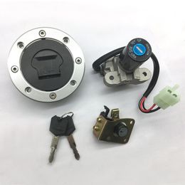 Ignition Switch Fuel Gas Cap Lock Key Kit Fit For Suzuki GSX600F GSX750F Katana VX800 RF400 RF600 RF900 GSF250