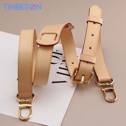 TINBERON Vachetta Leather Bag Strap Adjustable Shoulder Straps Handbag Replacement Width 2.5cm Bag Strap Women's Bag Accessories 240111