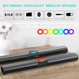 Soundbar TV Soundbar Bluetooth Speaker Home Theater Projector Wired Wireless subwoofer Surround Stereo Music sound System TF USB FM Radio