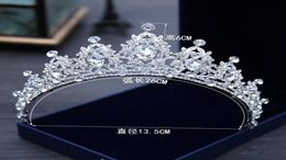 2022 Sparkling Bling Crystal Headpieces Rhinestone Adorned Bridal Crown New Design Bride039s Top Head Tiaras Accessories2530232