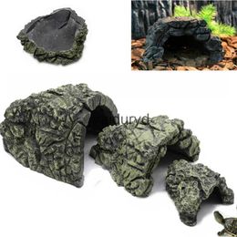 Reptile Supplies Reptile Hiding Cave Lizard Snake Turtle Hide Rest Cave Reptiles House Basking Hide Habitat Aquarium Landscaping Terrarium Decorvaiduryd