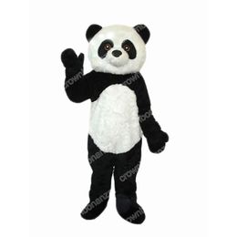 2024 Halloween Pandas Mascot Costumes Halloween Cartoon Character Outfit Suit Xmas Outdoor Party Festival Dress Promotional Advertising Clothings