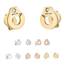 Earrings Dinh Van Handcuffs Earrings S925 Silver French Fashion 1 1 GOLO Jewelry Womens Classic Gift Free Shipping