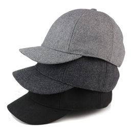 Products New Men's Warm Woollen Hat for Autumn and Winter Casual Allmatch Cap Fashion Street Cold Hat Baseball Cap Tennis Cap Golf Cap