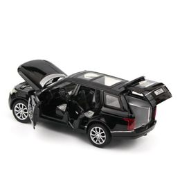 132 Range Rover SUV Simulation Toy Car Model Alloy Pull Back Children Toys Collection Gift OffRoad Vehicle Kids 6 open door Y2006092009