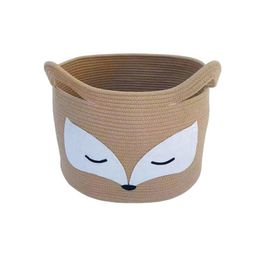 Storage Baskets Animal Box Storage Basket Cotton Thread Weaving Home Handicrafts Drop Delivery Home Garden Housekeeping Organisation H Dhpap