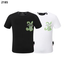 PLEIN BEAR T SHIRT Mens Designer Tshirts Brand Clothing Rhinestone PP Skulls Men T-SHIRT ROUND NECK SS SKULL Hip Hop Tshirt Top Tees 16820