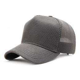 Summer Big Bone Dad Outdoors Sun Caps Adult Trucker Cap Big Head Men Plus Size Mesh Baseball Caps 55-60cm 60-65cm 240111