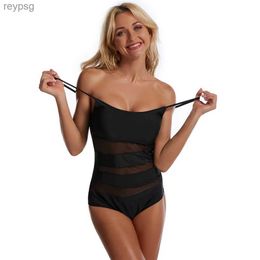 Women's Swimwear Swimsuit for Women Full One Piece Swimming Costume See Through Closed Swimsuits Plus Size Thong Bathing Suit 2XL YQ240112