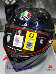 PISTA GP RR 70th Anniversary Grey Red AGV Watermelon Pills Chameleon Motorcycle Carbon Fiber Full Helmet 2 9XGL