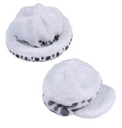 Other Event Party Supplies 2Styles Anime One Piece Trafalgar Law Hat Cosplay Costumes White Spot Plush Casual Cap3887823