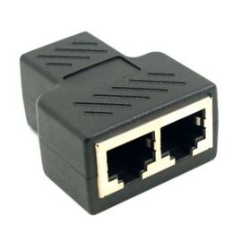 RJ45 network straight-through head three-way head RJ11/RJ45 splitter 8P8C one to two three-way converter