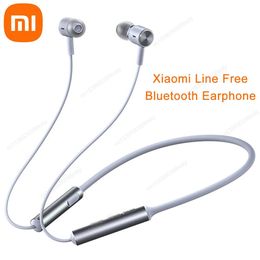 Headphones Xiaomi Line Free Wireless Bluetooth Neckband Earphones IPX5 Waterproof Headset With Mic Headphones InEar Sport Collar Earbuds