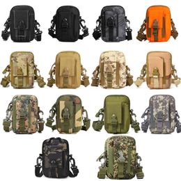 Outdoor Sports Tactical Backpack Bag Vest Gear Accessory Camouflage Multi functional Molle Cell Pone Kit Pouch NO11-711C