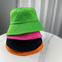 Wholesale cotton terry towel unisex summer bucket hat de990