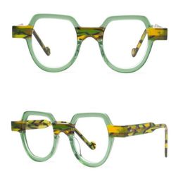 Men039s Optical Glasses Frame Brand Designer Men Women Eyeglass Frames Vintage Small Myopia Glasses Handmade Fashion Eyewear wi8582900