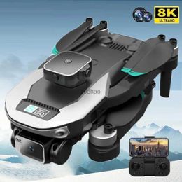 Drones Newest S150 Mini Drone 4K Professional 8K Dual Camera Obstacle Avoidance Optical Flow Brushless RC Dron Quadcopter Kids Toy Gift