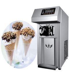 Fully automatic mini vertical fruit soft ice cream machine home electric kitchen High Output Desktop for seven days without cleaning