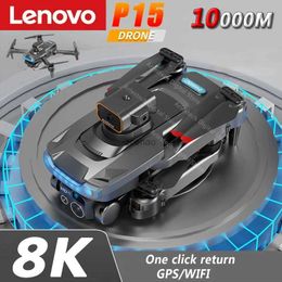 Drones Lenovo P15 Drone 4K/8K Aerial Photography Aircraft High-Definition Dual-Camera Obstacle Avoidance Positioning Anti-Collision