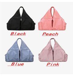 Women Girl Fitness Gym Bag Nylon One Shoulder Outdoor Yoga Storage Bag Large Capacity Dry and Wet Separation LL6662626