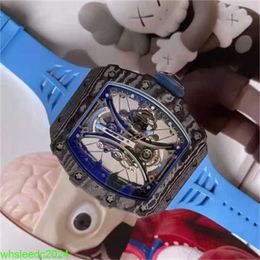 RichardMiler RM53-01 Polo Men's Watches Tourbillon Full Hollow Watch 44.50 x 49.94 Manual HB HD