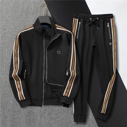 2024 Men's Hooded Coat Designer Open Shirt Embossed Z Letter Autumn New Fashion Women's Shirt Casual Set Long sleeved Pants Small Feet Two Piece Set M-XXXL