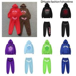 Cheap Wholesale Spider Hoodies Sp5der Young Thug 555555 Angel Pullover Pink Red Hoodie Hoodys Pants Men Sp5ders Printing Sweatshirts Top quality Many Colours 77SH