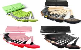 Professional 24pcs Makeup Brushes Set Kit with PU Bag Makeup Foundation Contour Brush with Eyebrow Brush5990740