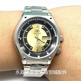 Men's Japanese Double Lion Fully Automatic Mechanical Dongfang Kongba Large Dial Waterproof Middle Aged and Elderly Watch