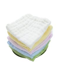 20pcslot 6 Layers of Baby Feeding Wipe Towels Cotton Handkerchief Baby Face Towel Fold Square Towel Newborn Washing Towl7285861