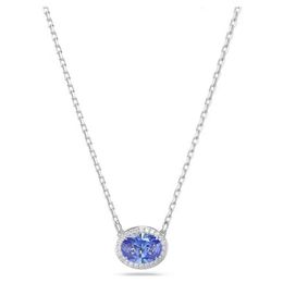 Swarovski Necklace Designer Women Original Quality Pendant Necklaces New Temperament Individuality Blue Necklace