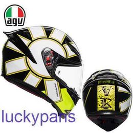 Black Italy K5 AGV K1 Matte Motorcycle Helmet Racing Equipment Four Seasons Universal Anti Mist Full 3TU5