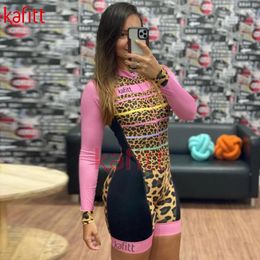 Sets Kafitt Women's Long Sleeve Cycling Jersey Ladies Sweatshirt Set Macaquinho GO Road Bike Cycling Jersey Jumpsuit Shirt