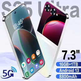 New S25 Ultra 100% Original Global Version 5G Smartphone 16GB+1TB 8800mah 48MP+72MP Qualcomm8 Gen 2 4G/5G Network Cellphone Android 13.0 Mobile Phone