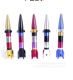 Smoking pipes Detachable and assembled missile metal pipe rocket model, portable pipe tobacco pipe smoking set