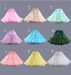 Colourful Short Cheap Crinoline Petticoats Ruffles Bridal Petticoats Wedding Dresses Girls Underskirt Plus Size Petticoats Fast Shi6777580