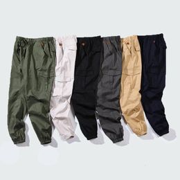 Hip Hop Joggers Cargo Pants Men Harem Pants Casual Multi-Pockets Trousers Mens Sweatpants Streetwear Casual Men Pants S-5XL 240112